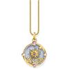 Thomas Sabo PE960-471-1 Ciondolo a catena placcato oro con smalto azzurro Donna
