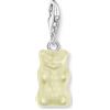 Thomas Sabo 2187-017-14 Ciondolo Orsetti d'Oro Charm Bianco Donna Argento