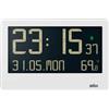 Braun BC14W-DCF Digitale Radio Orologio da parete Sveglia 261mm