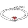 Thomas Sabo A2222-051-10-L19V Bracciale A doppia fila con cuore Elyndra Argento
