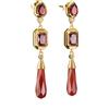 Thomas Sabo H2332-414-10 Orecchini Pietre rosse Elyndra Placcato oro 50,0 mm Donna
