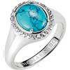 Thomas Sabo TR2507-405-17-54 Anello Turchese rotondo Elyndra Argento Donna