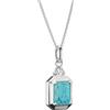 Thomas Sabo KE2366-405-17-L45V Collana Ottagono con turchese sintetico Elyndra Argento Donna