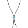 Thomas Sabo KE2344-805-17-L80 Collana Pietra turchese Pelle Elyndra Argento, Regolabile Donna