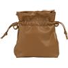 DUDU Borsa Piccola a Tracolla Donna in Morbida Pelle Nappa, Borsa Crossbody con Coulisse e Chiusura Magnetica, Leggera e Compatta Cuoio