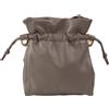 DUDU Borsa Piccola a Tracolla Donna in Morbida Pelle Nappa, Borsa Crossbody con Coulisse e Chiusura Magnetica, Leggera e Compatta Taupe