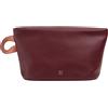 DUDU Beauty Case Donna Uomo in Pelle con Cerniera Zip, Borsa da Toilette Grande Colori Vivaci, Ideale per Viaggi, Palestra, Terme, Interno Idrorepellente Burgundy