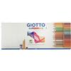 GIOTTO Supermina - Astuccio in Metallo da 50 Matite a Pastello Colorate + 2 Matite HB, Temperamatite e Gomma, 3.8mm, 50 Colori Assortiti