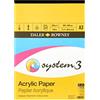 Daler Rowney system3 Blocco carta per acrilici, in formato A3, bianco 20 fogli