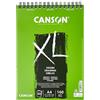 Canson XL Dessin Blocco da disegno, leggero Grana 160 G/MQ, 50 fogli per blocco spirale sul lato corto, Bianco, DIN A4, 210 x 309 mm