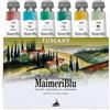 Maimeri BLU, Acquerelli di Belle Arti, Set Toscana, Scatola di cartone, Colori assortiti, 6 pezzi da 12 ml, Multicolore, 12 ml