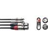 Stagg serie Twinkabel - Cavo adattatore Twin RCAm-XLRf 0.6m
