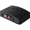 Cpolebev Trasmettitore Ricevitore Audio Bluetooth 5.3 Adattatore Audio Wireless per Musica Stereo USB AUX da 3,5 mm per PC Altoparlante per Auto Durevole