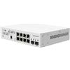 MikroTik CSS610-8G-2S+IN (10 porte), Switch di rete, Bianco