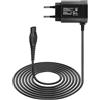 Unikeen 15V HQ8505 Alimentatore Rasoio Caricatore, Compatibile con Serie 3000 5000 7000 9000 S5050 PT QC QG Pro QP6510 QP6520 QP6530 QP6550, Caricabatterie Adattatore Charger