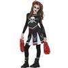 FIESTAS GUIRCA | Costume da Cheerleader Gotica Bambina (7-9 Anni) - Vestito - Costumi di Halloween, Oktoberfest e Feste Horror per Bambine - Ideale per Feste in Maschera - Nero, Bianco, Rosso