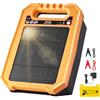 VEVOR Caricabatterie Solare per Recinzioni, Caricabatterie Solare da 0,3 J e 8 kV Portata 3 km Kit di Elettrificazione per Recinzioni Elettriche Resistente alle Intemperie, Autonomia di 7 Giorni