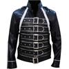 MAXATTIRE Giacca da motociclista in pelle ispirata alla famosa cantante rock star degli anni '80, per cosplay