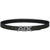 Armani Exchange Hinge Belt, Cintura, Uomo, Nero (Black/Phantom 43120), 4 (Taglia Produttore: 32)
