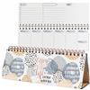 SIGEL Agenda settimanale Jolie non datato 1/2 A4 orizzontale | JP101, copertina rigida, Apricot Inspiration, 100 g/m², 124 pagine, bianco/albicocca/grigio