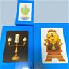 NESSUNA MARCA Disney La Bella e la Bestia Lumiere Cogsworth Orologio da Tavolo Armadio Set ...