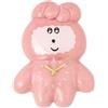studio CLIP orologio da parete studio CLIP Hokkoshi in ceramica rosa a batteria