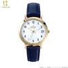 NESSUNA MARCA Orologio Golden Kamuy 7th Division cassa oro cinturino in pelle blu navy...