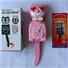 Kit-Cat Klock Heart Eyes Pink Limited Edition Orologio da parete vintage...