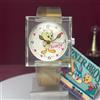 WARNER BROS. Orologio vintage anni 70 Tweety movimento svizzero a carica manuale raro fond...