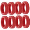 Beaupretty 8 Pezzi Copertura Ruote Valigia in Silicone Riduzione Rumore e Protezione Antigraffio per Viaggi Eleganti e Resistenti
