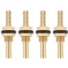 Briny River 4 Pezzi Da 6 Mm Motorsport Bulkhead Barb Fitting In Ottone Con Rondella In Silicone Per Tubi Del Carburante