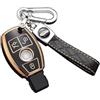 ontto Custodia Intelligente per Chiave Auto, Adatta per Keyless Mercedes Benz A B C E S ML V Classe Viano Vito Metris CLK W176 A203 W245 Portachiavi in TPU Cover Chiave 3 Tasti Nero