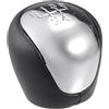 Partuto Pomello Del Cambio Manuale 5 Velocità Per Kia Forte 08-13 1pc | Colore Nero, Materiale Plastica e Ecopelle, Dimensioni 4.9x4.9cm, Diametro Foro 9mm, Compatibile per Hyundai IX35 2009-2015