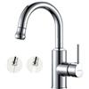 KeeGone Rubinetto da Bagno con Doccetta Estraibile, Rubinetto da Bagno con 2 Tipi di Getto, Miscelatore Monocomando per Lavabo in Bagno, Camper, Bar, Lavanderia, Vanity, Cromato