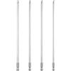 QUARKZMAN 4Pz #2 Punte Cacciavite Phillips PH2 1/4 Gambo Esagonale 8 (200mm) Lungo 5mm Asta Inserti per Avvitatore Punta Trapano a Croce Magnetiche Acciaio S2 per Utensili, Grigio