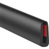 YANRUIPRO Bordo in gomma autoadesivo, 2 mm(3/32) a forma di U, protezione per bordi per lamiera, lunghezza 3 m, colore nero