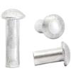 Screws City Rivetti a testa tonda in alluminio massiccio M5 (5 mm x 20 mm) DIN 660 (confezione da 20) D05BCD