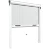 Zanzanet - Zanzariera a Molla Universale da 42 mm 80x140 cm in Kit Fai da Te - Riducibile e Regolabile a misura per Finestre Struttura in alluminio 9 colori e diverse misure con accessorio Freno