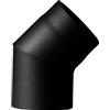 Jeremias EiFi 2003041 - Tubo a gomito per 130 mm, 45 Grad, Nero, FERRO1410130
