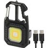 Brennenstuhl Mini torcia a LED MTL 600 A (luce da lavoro ricaricabile 600 lm, 7 modalità di illuminazione, portachiavi, apribottiglie, punte e chiavi a bussola per uso quotidiano, emergenza o