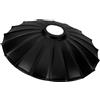 Generico Paralume in Ferro Nero, Ø42mm, Sostitutivo per Lampada da Terra
