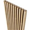 MEBANO. Pannelli Acustici Su Piastra Bianca 4 Pezzi 240x18,5 cm Rovere Naturale Grandson Pannelli Decorativi In MDF Rivestimento Pareti Legno Per Soggiorno
