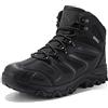 NORTIV 8 Scarponi Trekking Uomo,Tutto Nero,46