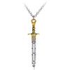 GAUEIOUR Collana con ciondolo a forma di spada di Percy Jackson, Poseidone Olimpico, Riptide, collana in lega, gioielli alla moda per cosplay dei fan, regali per uomini e donne