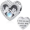 Friggem Charm Albero della vita/Cuore/Bussola/Sorelle/mano di Fatima in Argento Sterling 925, charm Pandora, charm ciondolo compatibile per braccialetti e collane europei, miglior regalo per donne e ragazze