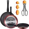 San Ignacio Confezione da 3 veline Ø20/24 e 28 cm + spugna multiuso la crepa con 4 stampi