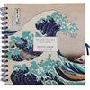 Grupo Erik Album Fotografico Scrapbook 26x26 cm La Grande Onda di Kanagawa | Album Foto, Copertina Rigida, Pagine Bianche, Spirale, Personalizzabile, 40 Pagine