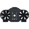 Generic Ventilatore portatile da vita, ricaricabile con clip da cintura con doppio motore brushless, dispositivo di raffreddamento personale regolabile indossabile per lavoro all'aperto, escursionismo