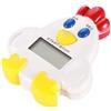 Beufee Timer da cucina magnetico, timer digitale a forma di gallo carino Timer digitale da cucina per studio in cucina Timer digitale per piccoli timer per insegnanti(01)