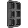RUNROTOO Teglia Quadrata per Pane Mini in Acciaio al Carbonio Nero | Antiaderente, Resistente al Calore, per Cucina Domestica e Progetti DIY